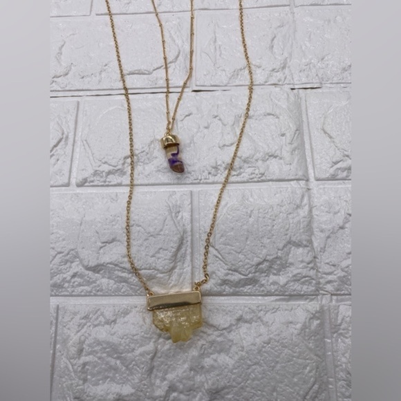 Target Fashion Jewelry 2 Strand Necklace 1 Piece Gold Tone - Picture 8 of 9